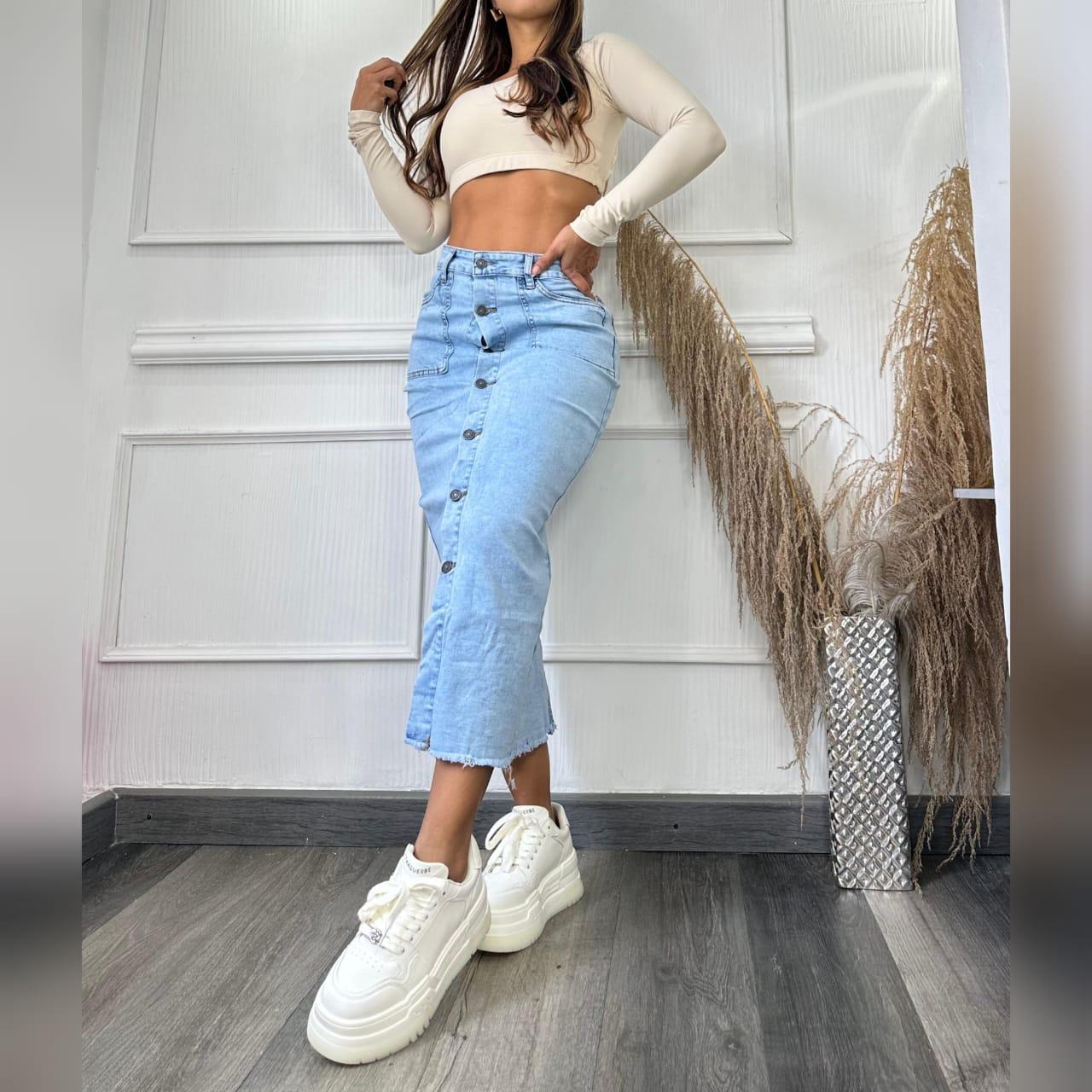 Falda Jean Licrado - Imagen 3